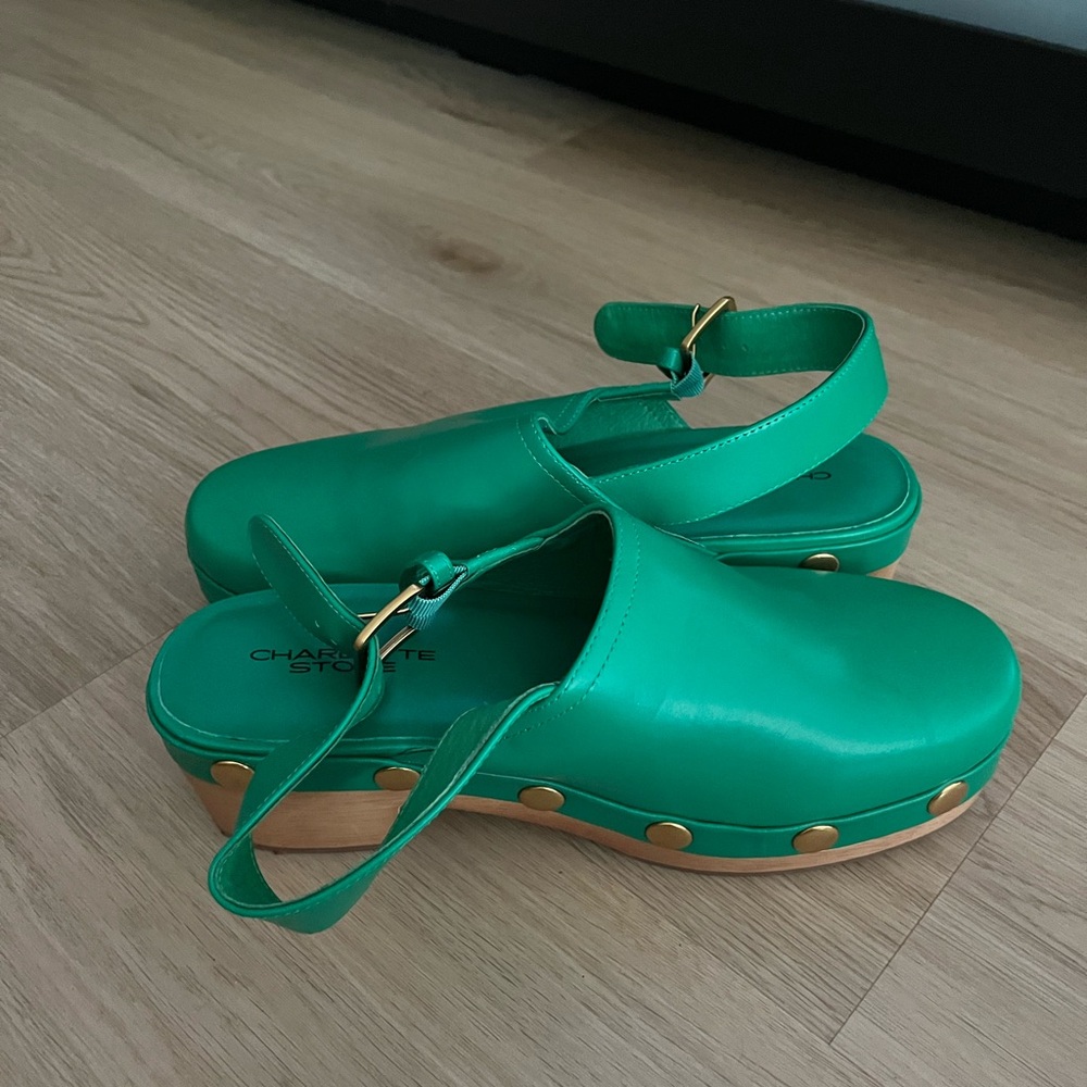 Charlotte Stone green clogs - Picture 5 of 5